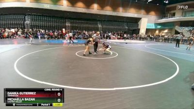 120 lbs Cons. Round 4 - Michaella Bazan, Castro Valley vs Danika Gutierrez, Yerington