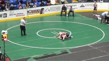 110 lbs Quarterfinal - Dakota Sandy, Abington Heights vs William Edwards, West Branch
