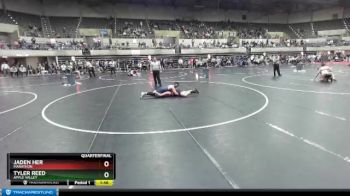 140 lbs Quarterfinal - Tyler Reed, Apple Valley vs Jaden Her, Marathon