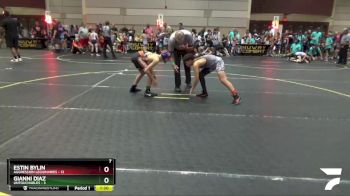 100 lbs Round 1 (6 Team) - Gianni Diaz, Untouchables vs Estin Bylin, Aggression Legionaries