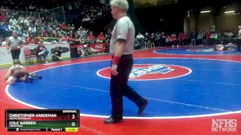 6A-106 lbs Semifinal - Christopher Hardeman, South Effingham vs COLE WARREN, Creekview