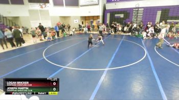 50 lbs Cons. Semi - Logan Bricker, Northside Wrestling Club vs Joseph Martin, Champions Wrestling Club