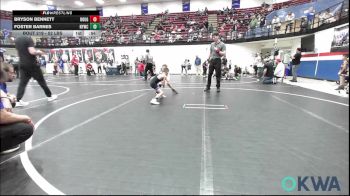 52 lbs Round Of 16 - Bryson Bennett, Rough Riders vs Foster Barnes, Newcastle Youth Wrestling