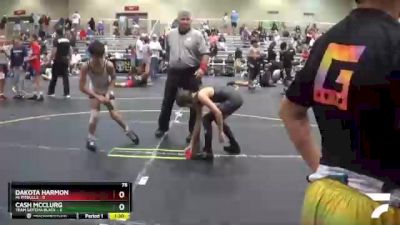 78 lbs Round 2 (6 Team) - Dakota Harmon, Mi Pitbulls vs Cash McClurg, Team Gotcha Black