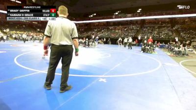 285 Class 4 lbs Quarterfinal - Brady Griffin, Willard vs Kamaha`o Grace, Staley