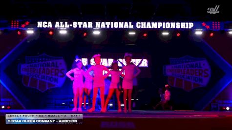 5 Star Cheer Company - Ambition [2026 L1 Youth - D2 - Small - A Day 1] 2026 NCA All-Star National Championship
