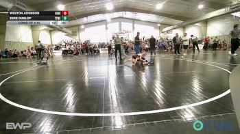 40 lbs Consi Of 8 #2 - Weston Atkinson, Honey Badgers Wrestling Club vs Zeke Dunlop, Team Tulsa Wrestling Club