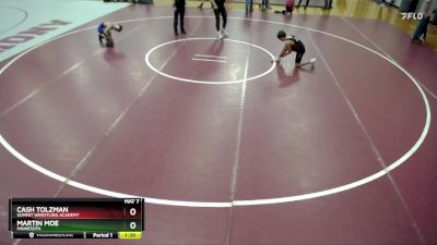 84 lbs 1st Place Match - Cash Tolzman, Summit Wrestling Academy vs Martin Moe, Minnesota