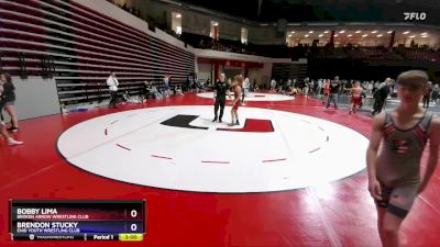 100 lbs Round 3 - Bobby Lima, Broken Arrow Wrestling Club vs Brendon Stucky, Enid Youth Wrestling Club