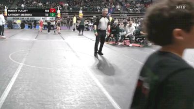 85 lbs Quarterfinal - Tommy Placky, Princeton vs Anthony Messina, The Outsiders
