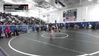 155 lbs Quarterfinal - Brianna Rodriguez, San Clemente vs Sophia Gomez, Northview