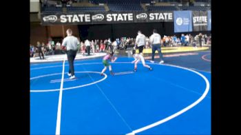 42-45 lbs Cons. Round 1 - Addison Hendricks, Washington vs Bradley Stutzman, Gig Harbor Grizzlies Wrestling Club