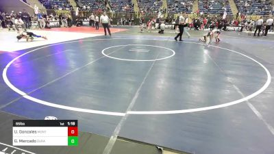 65 lbs Quarterfinal - Uriah The Tank Gonzales, Montrose Elite vs Gabriel Mercado, Duran Elite