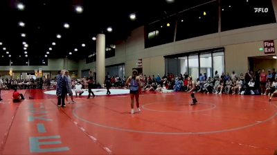 100 lbs Semis & 3rd Wb (16 Team) - Isabella Johnson, NC National Team vs Arianna Smith, AR-15 Pink