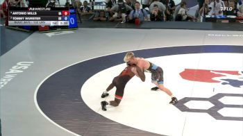 132 lbs Semis - Antonio Mills, Georgia vs Tommy Wurster, Ohio