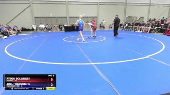 120 lbs Placement Matches (8 Team) - Ayden Bollinger, Indiana vs Joel Friederichs, Minnesota Red