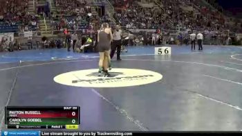 135 lbs 5th Place Match - Payton Russell, Minot vs Carolyn Goebel, Mandan