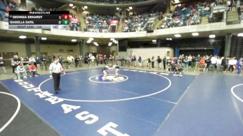 100 lbs Champ. Round 3 - Georgia Erhardt, Lincoln-Way (Central) vs Isabella Datil, Addison Trail