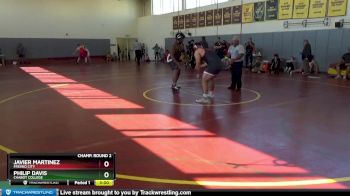 285 lbs Champ. Round 2 - Philip Davis, Chabot College vs Javier Martinez, Fresno City