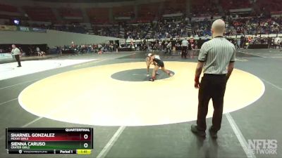 6A/5A Girls 105 Quarterfinal - Sienna Caruso, Crater Girls vs Sharnel Gonzalez, McKay Girls