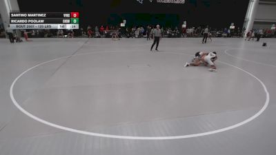 120 lbs Cons. Rd Of 16 - Ricardo Poolaw, Cleveland High School Wrestling vs Santino Martinez, Volcano Vista High School Wrestling