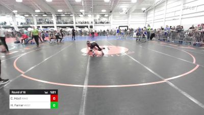 64 lbs Round Of 16 - Connor Hoyt, Randolph VT vs Hailey Farrar, Westerly