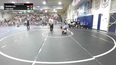 105 lbs Cons. Round 2 - Elayna Leal, Highland vs Lisa Diaz, JW North