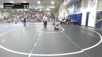 105 lbs Cons. Round 2 - Elayna Leal, Highland vs Lisa Diaz, JW North