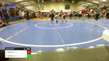 60 lbs Round Of 16 - Clayton Walters, Glenpool Warriors vs Cutter Bledsoe, Woodland Wrestling Club