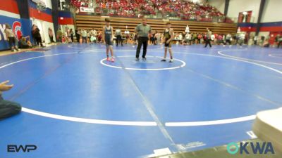 80 lbs Round Of 16 - Jace Branson, Beggs Youth Wrestling Program vs Easton Vann, Bartlesville Wrestling Club