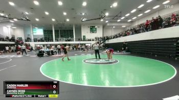 132 lbs Cons. Round 5 - Caden Marler, Evanston vs Caysen Ross, Burns/Pine Bluffs