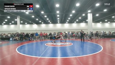 138 lbs Cons. Sub-quarters - Chase Davis, Perrysburg Wrestling Club vs Efrain Rivera, JET