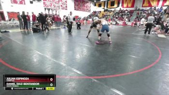 132 lbs Cons. Round 4 - Daniel Diaz-Bentandor, Santa Monica vs Julian Espinoza, Cerritos