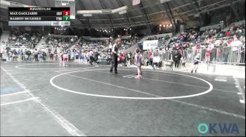 52 lbs Consi Of 16 #2 - Hank Foon, Team Tulsa Wrestling Club vs Amelia Fox, Cushing Tigers