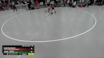 80 lbs Cons. Round 2 - Austin Peach, Askren Wrestling Academy vs Isaac Costa, Wamego Wrestling Club