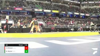 120 lbs Champ. Round 1 - Dominic Brown, Lowell vs Neal Mosier, Delta