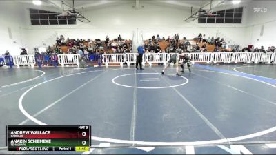 132 lbs Champ. Round 3 - Anakin Schiemeke, Tehachapi vs Andrew Wallace, Cabrillo