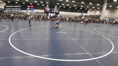 135 lbs Champ. Rd Of 16 - Avery Fitzgerald, Ranger 47 Wrestling Club vs Mariaha Benedict, Sebolt Wrestling Academy