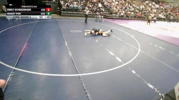 5A 135 lbs Cons. Round 3 - Emily Scherzinger, Cyprus vs Hailey Fox, West Jordan