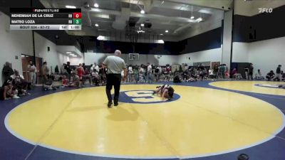 67-72 lbs Round 3 - Nehemiah De La Cruz, Rough House vs Mateo Loza, Rough House