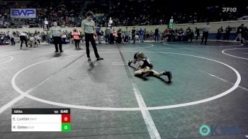 52 lbs Semifinal - Everett Luxton, Bartlesville Wrestling Club vs Riott Gates, Elgin Wrestling