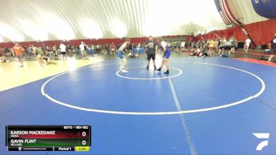 180-182 lbs Round 2 - Gavin Flint, WCAABE vs Karson Mackedanz, Mora