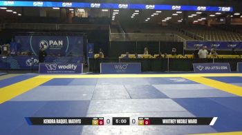 Whitney Nicole Ward vs Kendra Raquel Mathys 2026 Pan Jiu Jitsu IBJJF Championship