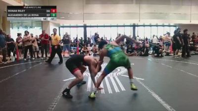113 lbs Cons. Round 5 - Ronan Riley, Southwest Wrestling Academy vs Alejandro De La Rosa, RBYWC