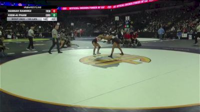 105 lbs Consi Of 16 #2 - Hannah Ramirez, Fremont (Sunnyvale) (CC) vs Kiem-Ai Pham, Corona (SS)
