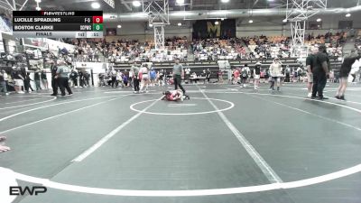 60 lbs Final - Lucille Spradling, F-5 Grappling vs Boston Clarke, South Central Punisher Wrestling Club