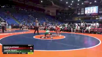 106 lbs Quarterfinals (8 Team) - Carson Prunty, Glen Ellyn (Glenbard West) vs Kaden Klapprodt, DeKalb