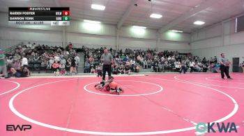 43 lbs Rr Rnd 3 - Raiden Foster, Roland Youth League Wrestling vs Dawson York, Gore Pirates Youth Wrestling