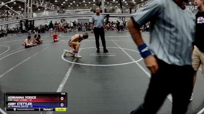 114 lbs Placement (4 Team) - Adrianna Yodice, FIWC Sassy Lassies vs Abby Stettler, D3 Training Center