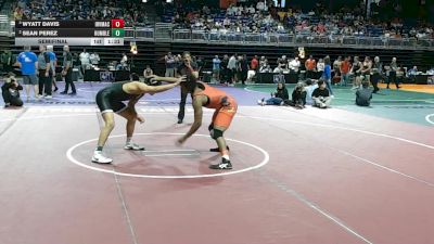 6A 190 lbs Semifinal - Wyatt Davis, Irving MacArthur vs Sean Perez, Humble